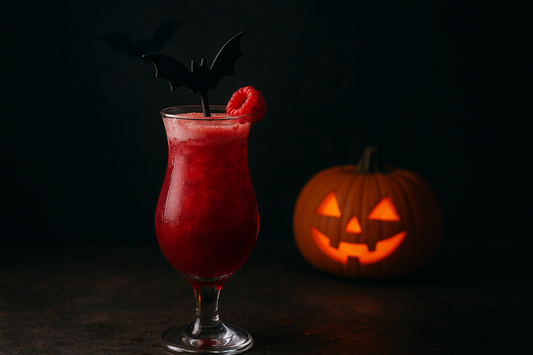 Bloody Raspberry Colada : cocktail d’Halloween à la liqueur de framboise ARPIN