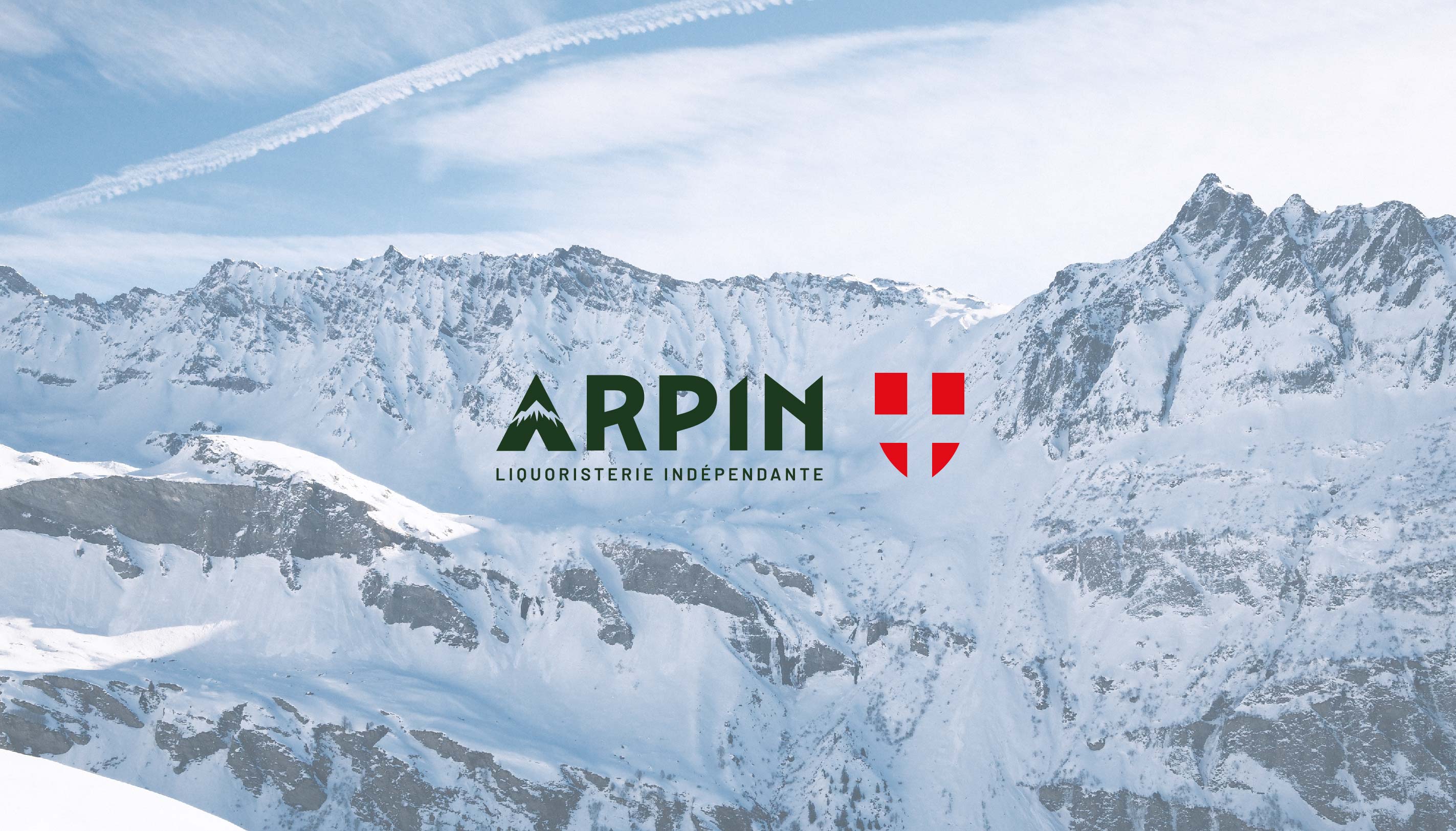 montagne et logo